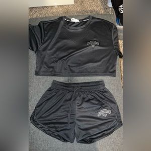 Alphalete Varsity Shorts Set